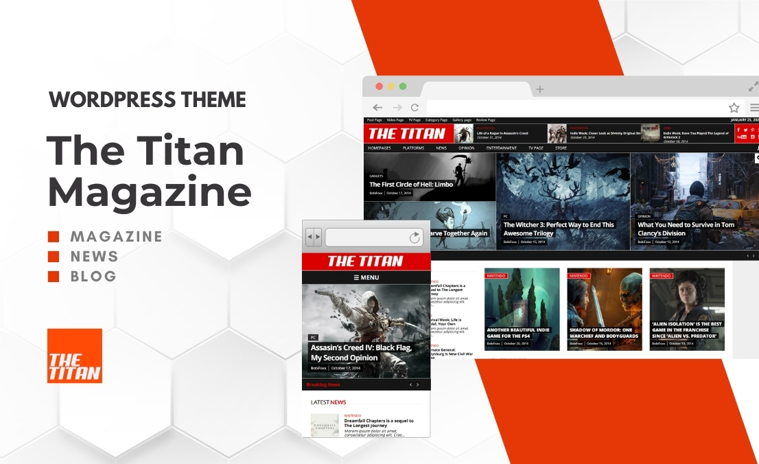 Titan Magazine Theme